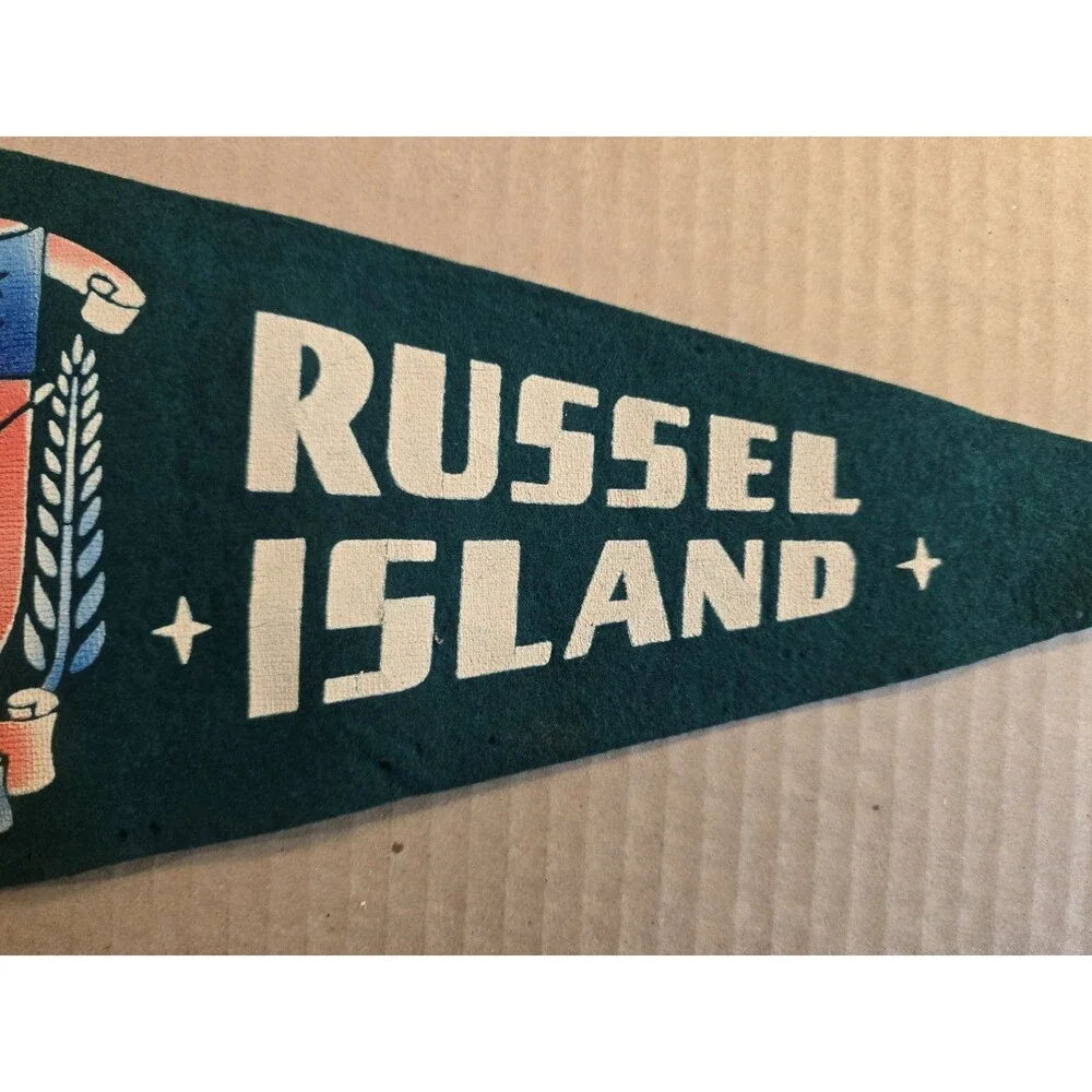 Russell Island Felt Pennant World War 2 Pacific Island US Naval Base 15